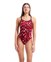 Arena Wave Swimsuit Lightdrop Back