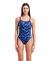 Arena Wave Swimsuit Lightdrop Back