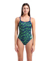 Arena Wave Swimsuit Lightdrop Back