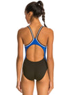 Dolfin Women's Chloroban Color Block DBX Back One Piece Swimsuit