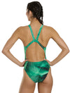Speedo Women's Linear Lava Leaderback One Piece Swimsuit