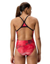 Speedo Women's Linear Lava Turnback One Piece Swimsuit