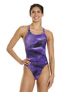 Speedo Women's Linear Lava Leaderback One Piece Swimsuit