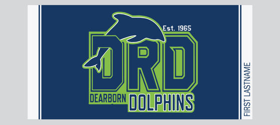 DRD CUSTOM WOVEN TEAM TOWEL 30X60