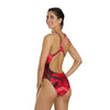 GIGCC THICK STRAP Women's Linear Lava Leaderback One Piece Swimsuit