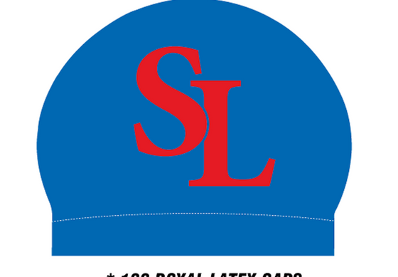 SOUTH LYON MS Swim Cap: (2) Silicone caps w/ name