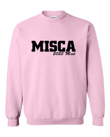  MISCA EVENT CREWNECK SWEATSHIRT W/TACKLE TWILL, optional name can be added