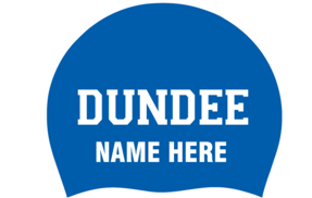 DUNDEE HS Swim Cap: (2) Silicone caps w/ name