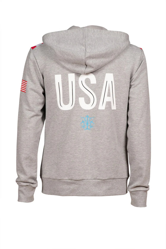 Arena Hooded USA Zip Up Jacket