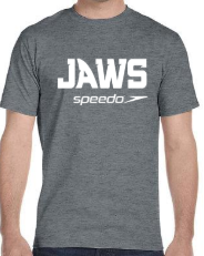  NEW Jaws Custom Gray Team Shirt